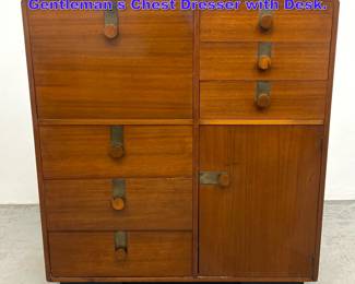 Lot 1167 Gilbert Rohde Style Art deco Gentleman s Chest Dresser with Desk. 