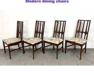 Lot 1202 Set 4 Broyhill Brasilia MidCentury Modern dining chairs