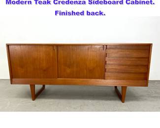 Lot 885 Kurt Ostervig for KP Mobler Danish Modern Teak Credenza Sideboard Cabinet. Finished back. 