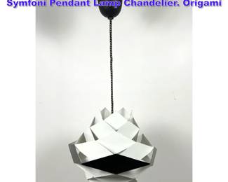 Lot 1079 Preben Dahl for Hans Folsgaard Symfoni Pendant Lamp Chandelier. Origami