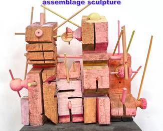 Lot 958 Jerry Siano abstract assemblage sculpture 