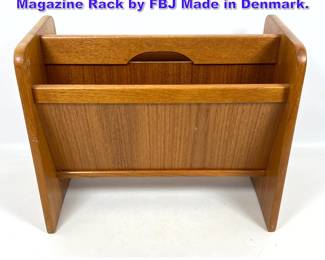 Lot 1142 MidCentury Modern Danish Teak Magazine Rack by FBJ Made in Denmark. 