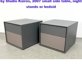 Lot 949 Pair of B and B Italia Dado CD52B, by Studio Kairos, 2007 small side table, night stands or bedsid