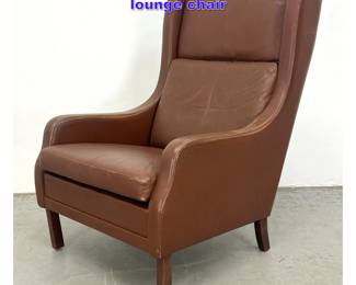 Lot 1215 Borge Mogensen leather lounge chair