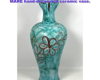 Lot 867 Large F.LLI SOLIMENE VIETRI SUL MARE handdecorated ceramic vase.