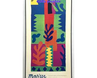 Lot 998 1977 national gallery Matisse cut outs poster