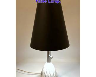 Lot 1042 Modernist Conical Marble Base Table Lamp. 