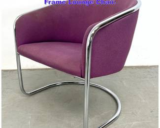 Lot 1207 Thonet Industries Chrome Tube Frame Lounge Chair. 