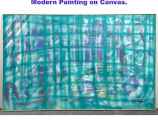 Lot 1269 Large Dawn Kenzer Abstract Modern Painting on Canvas. 