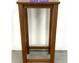 Lot 888 Custom Pedestal Table Fern Stand. Solid wood. 