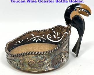 Lot 827 EMILIA CASTILLO Silver Plate Toucan Wine Coaster Bottle Holder. 