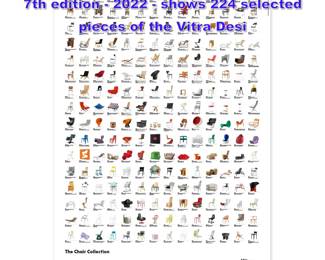 Lot 816 Vitra The Chair Collection Poster 7th edition  2022  shows 224 selected pieces of the Vitra Desi