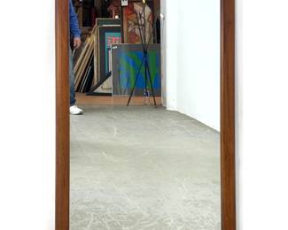 Lot 1210 Danish Modern Teak Wall Mirror. 