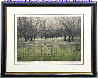 Lot 993 David SmithHarrison Color Lithograph Print. Second State. Orchards. 