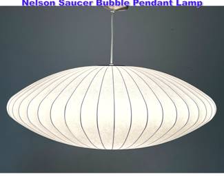 Lot 1008 Large 38 Modernica George Nelson Saucer Bubble Pendant Lamp 