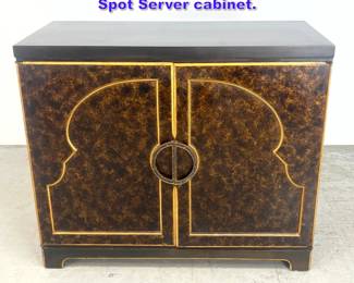 Lot 1161 Hollywood Regency Chinoiserie Oil Spot Server cabinet. 