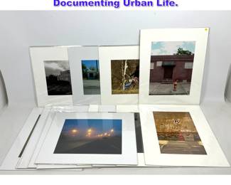 Lot 744 17 Large Format Photographs. Documenting Urban Life.