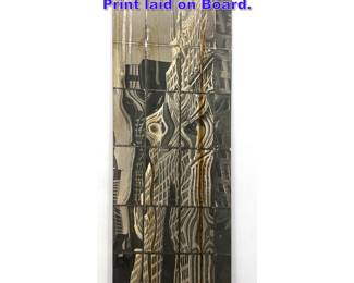 Lot 1264 Extremely Large Peter Fink Photo Print laid on Board. 