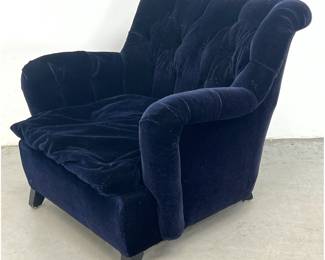 Lot 1060 James Mont club chair. Dark Blue.