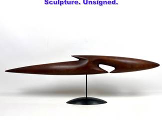 Lot 862 Raymond Barger Attributed Wood Sculpture. Unsigned. 
