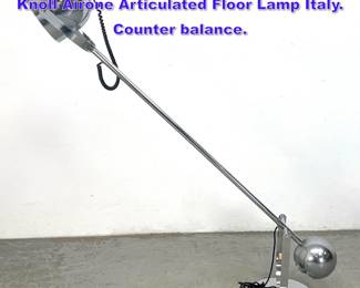 Lot 1075 Mid Century Italian Sergio Asti for Knoll Airone Articulated Floor Lamp Italy. Counter balance. 