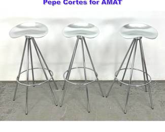 Lot 1015 Set 3 Jamaica stools, designed by Pepe Cortes for AMAT