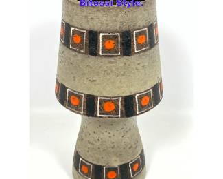 Lot 1288 Italian Art Pottery Vase. Aldo Londi Bitossi Style. 