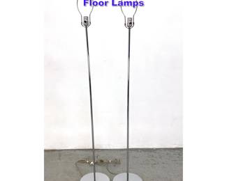 Lot 1237 Pair Kovacs Chrome Stick Floor Lamps