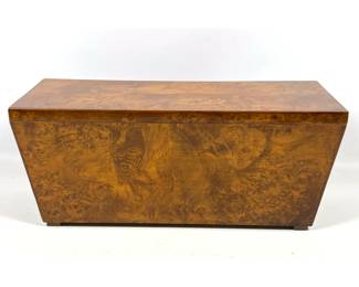 Lot 1081 Italian Burl Wood storage Box. 