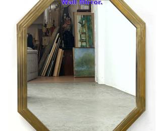 Lot 718 Italian Stepped design Heavy Brass Wall Mirror. 