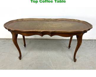 Lot 1583 French Louis XV Style Brass Tray Top Coffee Table