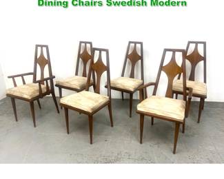 Lot 1514 Set of 6 Edmond J. Spence Walnut Dining Chairs Swedish Modern