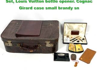Lot 1897 Gentleman s Lot. Waterman s Pen Set, Louis Vuitton bottle opener. Cognac Girard case small brandy sn