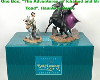 Lot 1913 2pc Classics Walt Disney Figures in One Box. The Adventures of Ichabod and Mr Toad. Haunting Horse