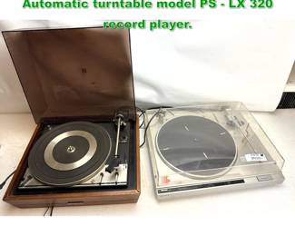 Lot 1946 2pc Dual 1216 and Sony Fully Automatic turntable model PS LX 320 record player. 