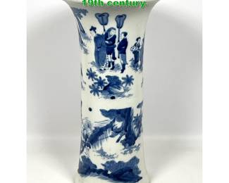 Lot 1785 Large Chinese blue and white vase. 19th century. 