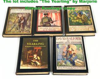 Lot 1814 5pcs N.C. Wyeth Illustrated Books. The lot includes The Yearling by Marjorie Kinnan Rawlings 