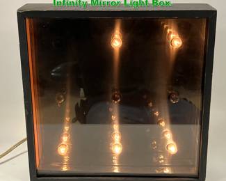 Lot 1429 GALAXY lamp for LIGHTOLIER. Infinity Mirror Light Box. 