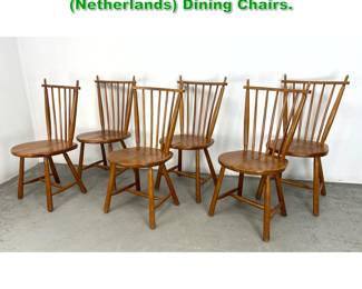 Lot 1479 Set 6 De Ster Gelderland Netherlands Dining Chairs. 