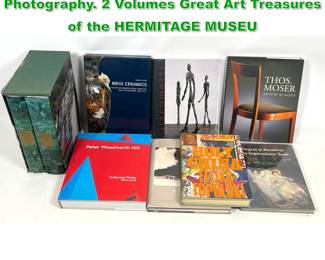 Lot 1860 8pc Art and Fine Art Books. ATGET Photography. 2 Volumes Great Art Treasures of the HERMITAGE MUSEU