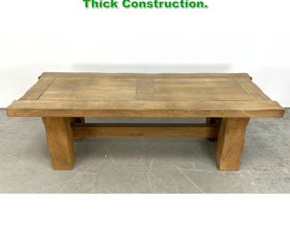Lot 1410 Heavy Dutch Pak Coffee Table. Thick Construction. 