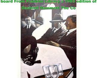 Lot 1672 GARY KELLEY Diner painting on board From Franklin Library s 1983 edition of Dashiell Hammett The Co