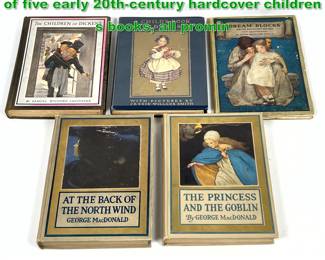Lot 1815 5pcs Illustrated Books. collection of five early 20thcentury hardcover children s books, all promin