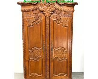 Lot 1575 Antique French Louis XV Style Armoire 2 Door Cabinet. 