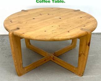 Lot 1453 Niels Bach Dutch Pine Coffee Table. 