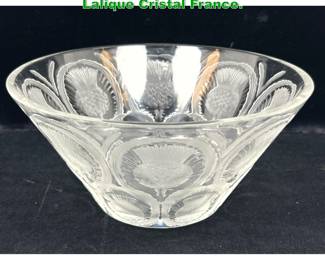 Lot 1626 Lalique Chardons thistle bowl, Lalique Cristal France. 