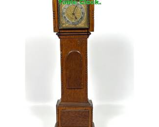 Lot 1896 Antique Miniature Oak Case Table Clock. 