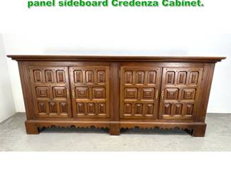 Lot 1465 Belgium Large brutalist raisedpanel sideboard Credenza Cabinet. 