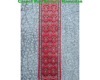 Lot 1598 2 5 X 12 4 Handmade Oriental Carpet Rug Runner. Hamedan