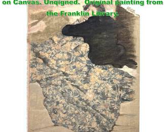 Lot 1660 ROBERT HEINDEL Original painting on Canvas. Unqigned. Original painting from the Franklin Library. 